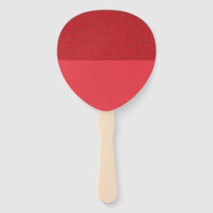 Custom Top Texture Ceremony Fan – Tomato Red Dual