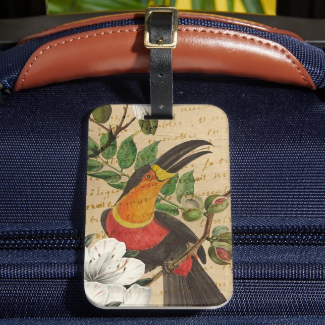Custom Toucan Tropical Luggage Tag (Front Insitu 2)