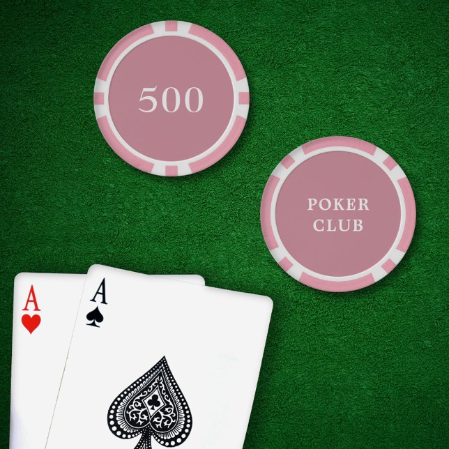 Custom Tournament Game Value 500 Pink Poker Chips (Poker Chips Pink Value 500 )