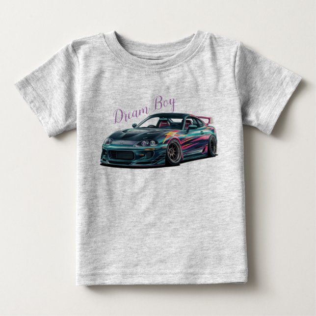  Custom Toyota Supra with  Racing Decals T-Shirt  (Front)