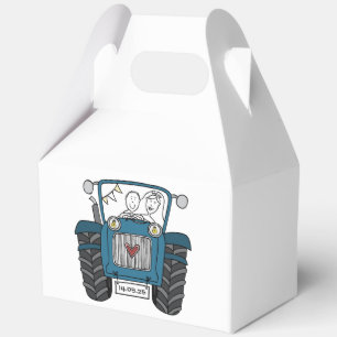 Custom Tractor Country Wedding Themed Favour Box