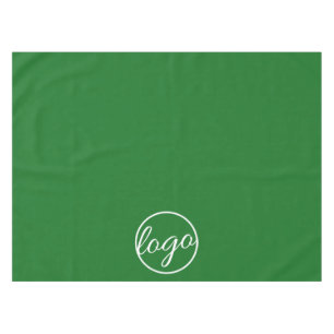 Custom Trade Show Business Logo Kelly Green Tablecloth