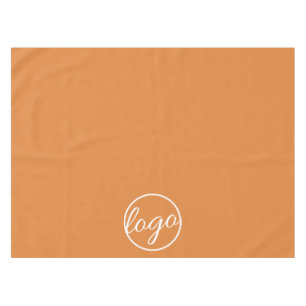 Custom Trade Show Business Logo Orange Tablecloth