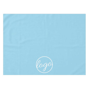 Custom Trade Show Business Logo Sky Blue Tablecloth