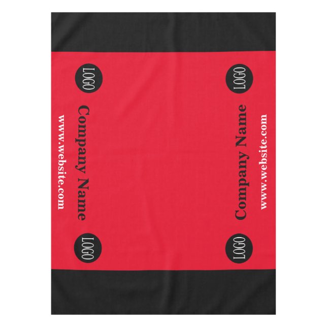 Custom Trade Show Business Tablecloth (Front)