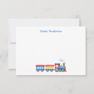Custom Train Note Card