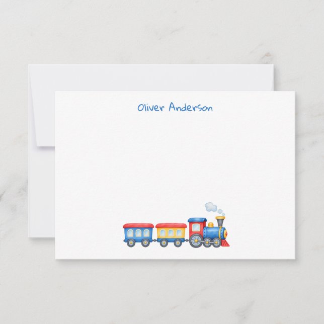 Custom Train Note Card (Front)