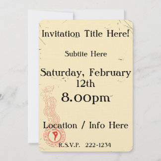 Custom Train vacation poster Invitation