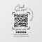 Custom Transparent Business QR Code Social Media