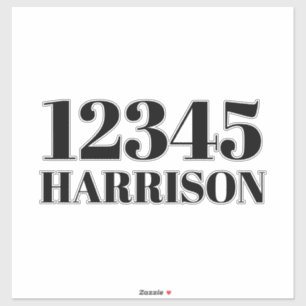 Custom trash garbage recycling bin Address number