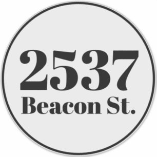 Custom trash garbage recycling bin Address number