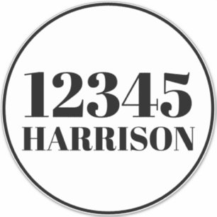 Custom trash garbage recycling bin Address number