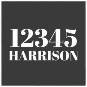 Custom trash garbage recycling bin Address number