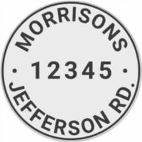 Custom trash garbage recycling bin Address number