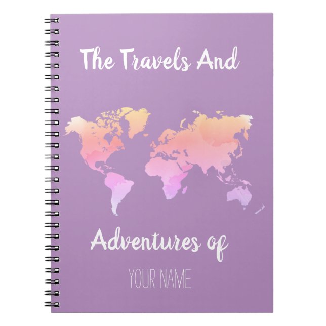 Custom Travel-Inspired Notebook (Front)