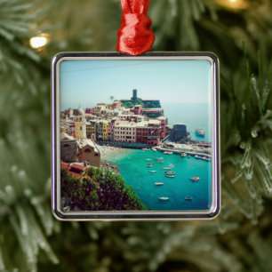 Custom Travel Photo Keepsake Metal Tree Decoration