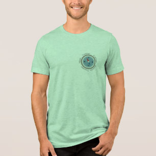 Custom "Traveler & Explorer" Compass T-Shirt – Min Tri-Blend Shirt