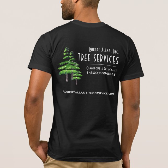 Custom Tree Services T-Shirt (Back)
