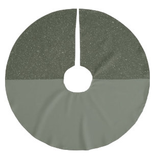 Custom Tree Skirt – Moss Green Split Design