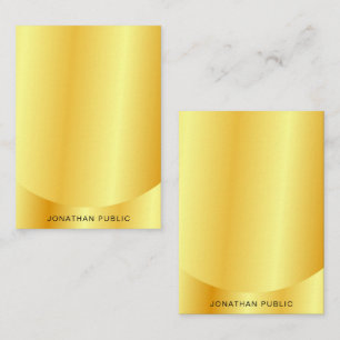 Custom Trendy Faux Gold Metallic Look Template