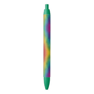 Custom Trendy Rainbow Colours Colourful Template Blue Ink Pen