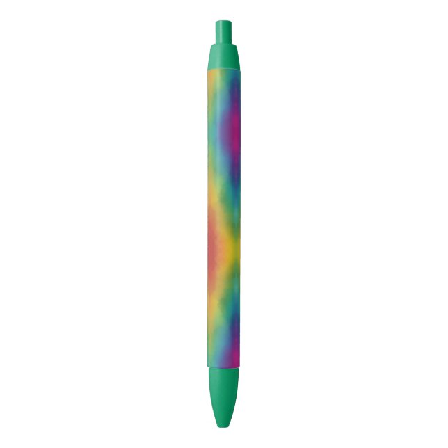 Custom Trendy Rainbow Colours Colourful Template Blue Ink Pen (Front Vertical)