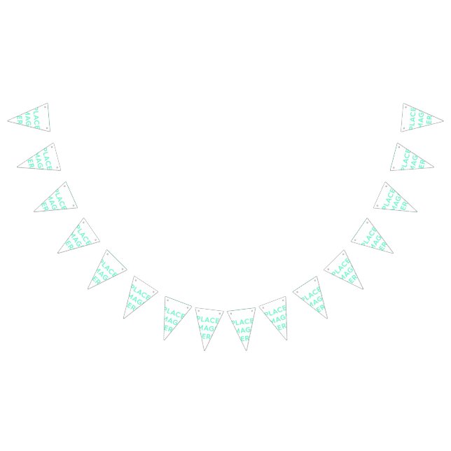 Custom Triangle Party Bunting Banner (All)