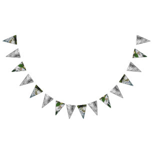 Custom Triangle Wedding Bunting Banner