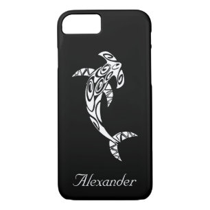 Custom Tribal Hammerhead Shark Illustration iPhone 8/7 Case