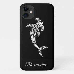 Custom Tribal Hammerhead Shark Illustration Case-Mate iPhone Case