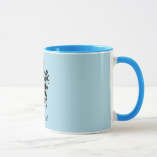Custom Tribal Sea Turtle Light Blue Mug