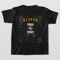 Custom Trick or Treat Spooky Spider Web Halloween