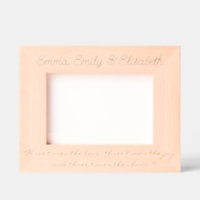 Custom Triplets Frame With Funny Quote, Gift, 7x5"