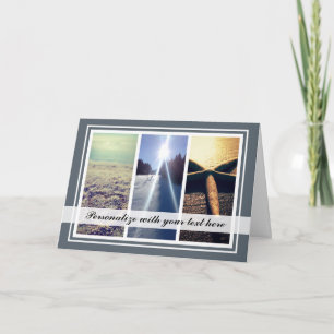 Custom triptych 3 photo collage Christmas template