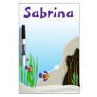 Custom Tropical Fish Cute Kids Name Dry Erase