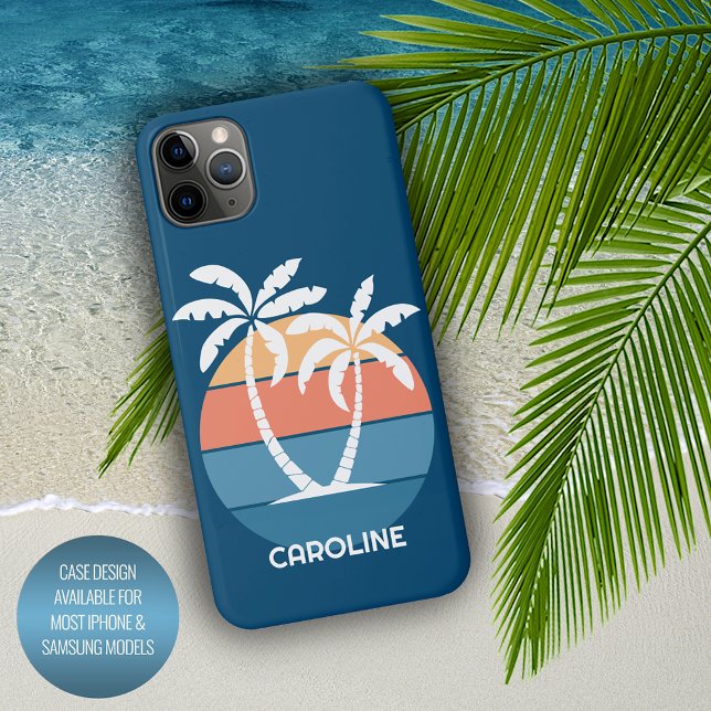 Custom Tropical Island Beach Ocean Sunset iPhone Case (Creator Uploaded)