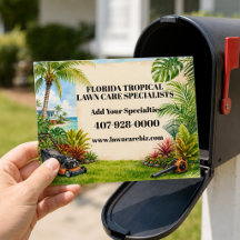Custom Tropical Lawn Care Landscaping Promotional