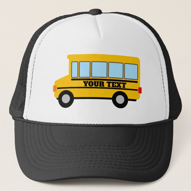 Custom trucker hat for school bus driver (Front)