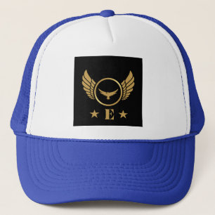 Custom Trucker Hat with Monogram E Hair Accessory