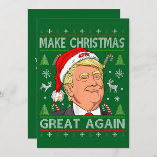 Custom Trump Cards, Make Christmas Great Again Holiday Card
