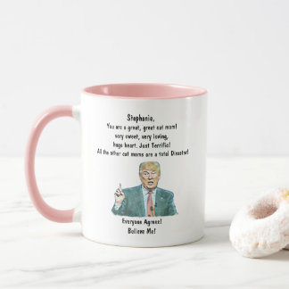 Custom Trump Coffee Mug for Cat Mum Add your name