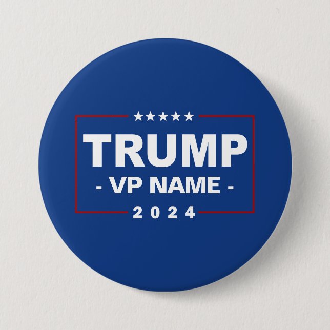 Custom Trump Vice President 2024 7.5 Cm Round Badge (Front)