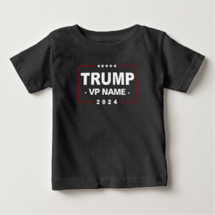 Custom Trump Vice President 2024 Baby T-Shirt