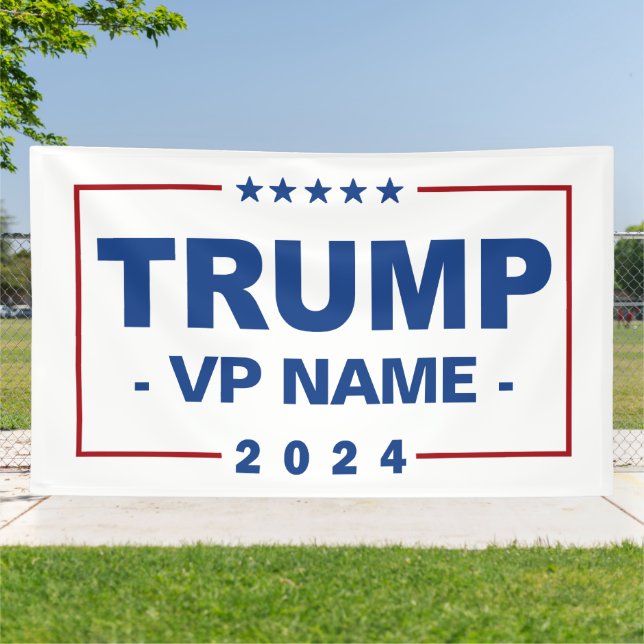 Custom Trump Vice President 2024 Banner (Outside)