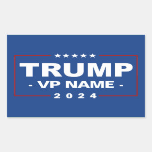 Custom Trump Vice President 2024 Rectangular Sticker