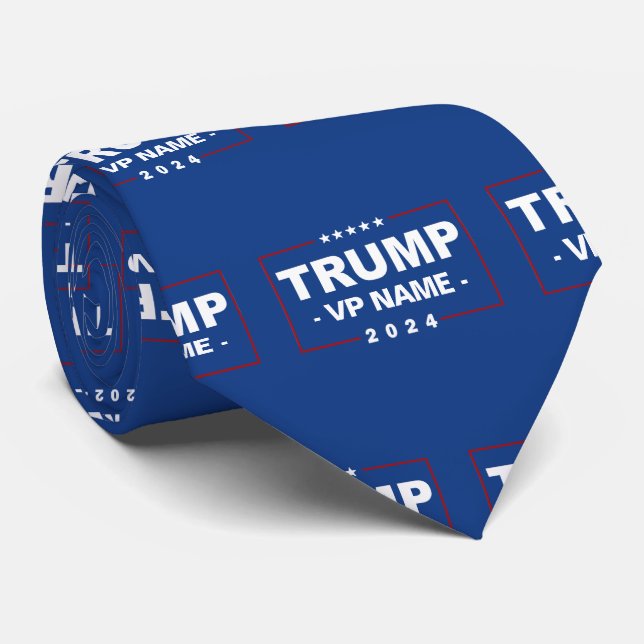 Custom Trump Vice President 2024 Tie (Rolled)