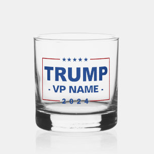 Custom Trump Vice President 2024 Whiskey Glass