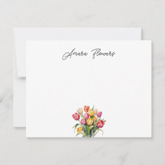 Custom Tulip Note Card