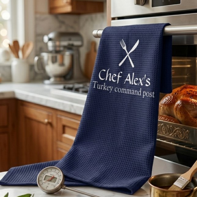 Custom "Turkey Command Post" Thanksgiving  Tea Towel (Creator Uploaded)