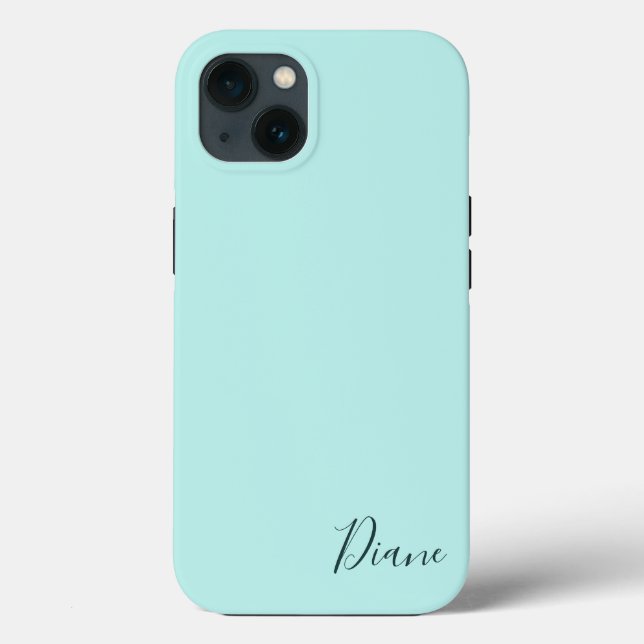 Custom Turquoise Case-Mate iPhone Case (Back)